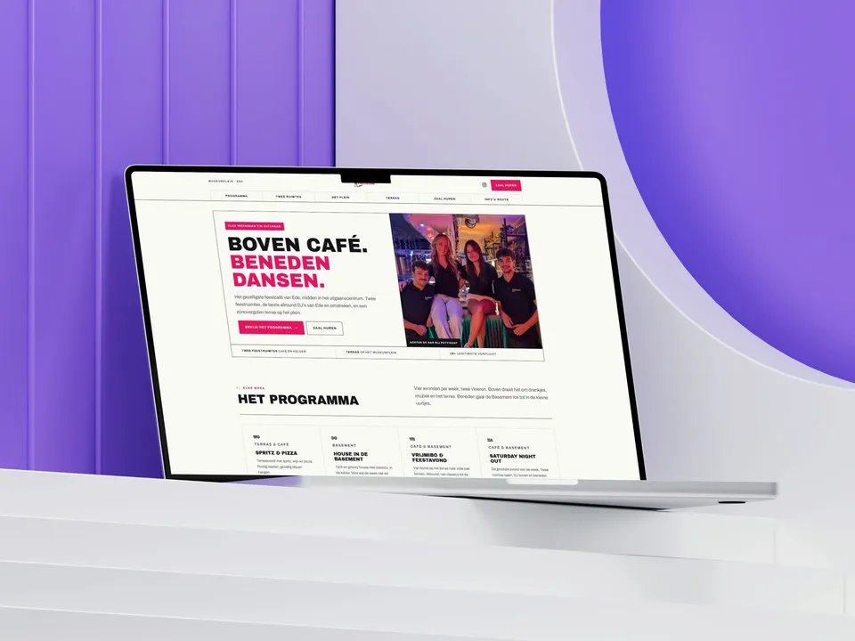 Petticoat website on a laptop
